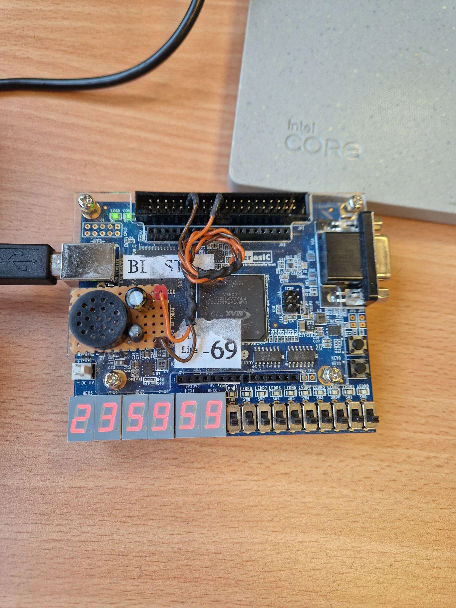 Réveil électronique sur FPGA, co-design Nios II — illustration 3